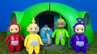 NOO NOO and TELETUBBIES Toys Purple Rabbit TUBBYTRONIC Superdome House [upl. by Eirac]