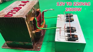 Inverter 12v to 220 2500w D718 x 4 Creative prodigy 161 [upl. by Coralyn]