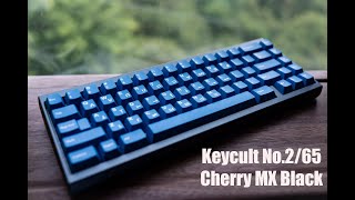 Keycult No 265 with Cherry Mx Black sound test [upl. by Lapo]