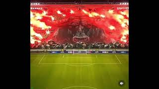 Great tifo from Legia Warsaw fans against Real Betis [upl. by Nnayar]