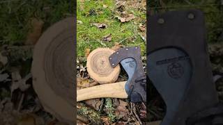 Chopping up some wood with my Hultafors Ekelund Axe🪓🪵 forest axe bushcraft [upl. by Wanids]