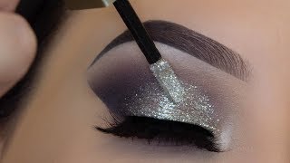 5 Minute Glitter Eye Makeup  Easiest Glitter Look Ever [upl. by Rostand]