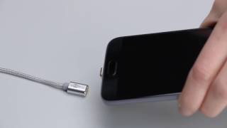 Goobay Magnet Micro USB Sync und Ladekabel [upl. by Ennairej]