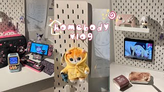 homebody vlog • kuromi themed switch accessories unboxing ft GeekShare more [upl. by Hemphill]