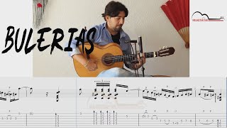 Antonio Rey Bulerias guitar tab tutorial [upl. by Acsehcnarf]