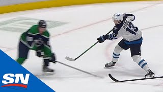 PierreLuc Dubois Scores First Goal As A Member Of The Winnipeg Jets [upl. by Shaughn]