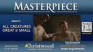 WYES Screening of MASTERPIECE “All Creatures Great and Small Season 5” Wed Jan 8 [upl. by Nylek]