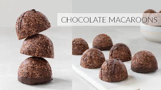 The Easiest CHOCOLATE COCONUT MACAROONS [upl. by Asilehc637]