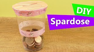 DIY Spardose  Super einfache durchsichtige Spardose selber basteln  DIY Idee [upl. by Namref]