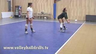 Beginner volleyball how to pass the ball in serve receive [upl. by Ahsetra965]