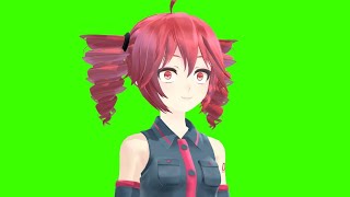 【MMD Vocaloid】Ah Teto Bleh Green Screen [upl. by Leahcimsemaj]