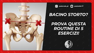 BACINO STORTO PROVA QUESTA ROUTINE DI 5 ESERCIZI [upl. by Tekla895]