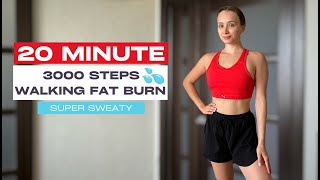 3000 STEPS WALKING FAT BURN WORKOUT  No Repeats  No Jumping  Knee Friendly [upl. by Vin]