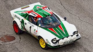 Lancia Stratos 40th Anniversary  Sandro Munari  San Marino Rally Legend 2011  15x Models [upl. by Vanderhoek]