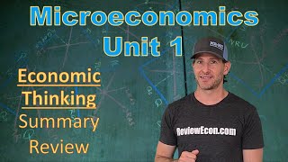 Microeconomics Unit 1 COMPLETE Summary  Economic Thinking [upl. by Meggi]