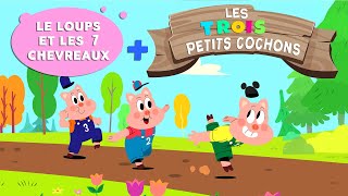 Les 3 petits cochons  Le loup et les 7 chevreaux  Contes en français [upl. by Irolam]