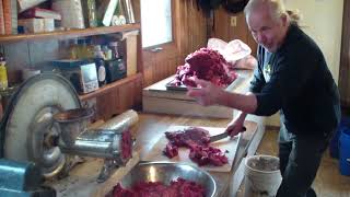 Yukon River Moose Meat Processing Stan Zuray [upl. by Enirroc]