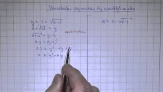 VWO4wisBH53 Variabelen vrijmaken bij wortelformules [upl. by Kary]