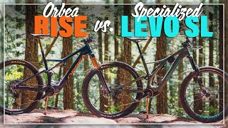 Specialized Levo SL vs Orbea Rise  battle of the lightweight eMTB [upl. by Yennek187]