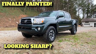 Transforming A 2nd Gen Tacoma With A Timberland Mica Paint Job [upl. by Nosirrah]