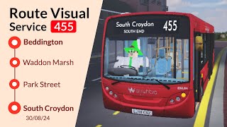 Croydon FRV  Enviro 200 Service 455 Long • Beddington  South Croydon [upl. by Marlene]