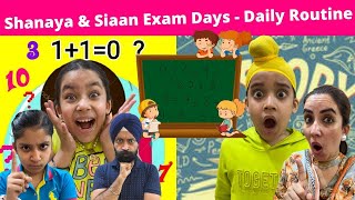 Shanaya amp Siaan Exam Days  Daily Routine  RS 1313 VLOGS  Ramneek Singh 1313 [upl. by Kimon]