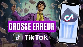 Ne supprime JAMAIS tes TikTok Voilà pourquoi [upl. by Ayahsey]