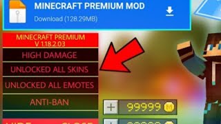 Minecraft MOD APK  Unlimited Minecoins amp Unlocked Emotes  Minecraft Hack Mod V 1181026 [upl. by Flossie]