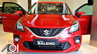 2019 Maruti Suzuki Baleno Facelift  New Pearl Red Colour  Price  Mileage  Colours  Features [upl. by Sylera166]