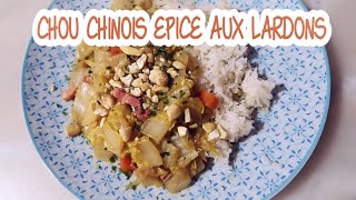 CHOU CHINOIS EPICE AUX LARDONS  Little Béné [upl. by Imef622]