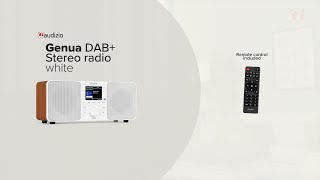 Audizio Genua DAB Stereo Radio White [upl. by Stephana]