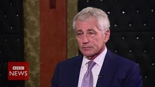 Chuck Hagel Full exclusive interview  BBC News [upl. by Orran]