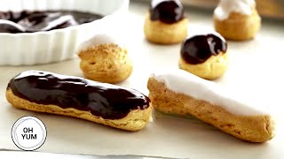 Professional Baker Teaches You How To Make ECLAIRS [upl. by Nay]