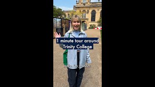 1 minute student tour around Trinity College  University of Oxford [upl. by Mychal800]