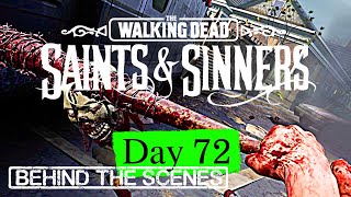 Behind the Scenes BRoll Outtakes Bloopers  Day 72  The Walking Dead Saints amp Sinners [upl. by Selwyn]