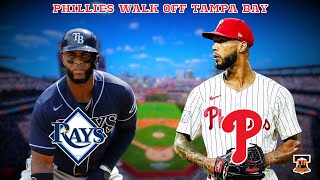 PHILLIES WALK OFF THE RAYS 21 BRYCE HARPER DOESNT HUSTLE CRISTOPHER SANCHEZ WAS AWESOME [upl. by Romano]