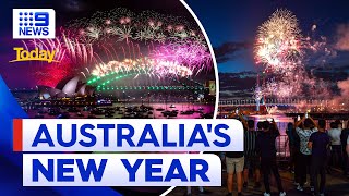 Celebrating New Year’s Eve around the country  9 News Australia [upl. by Urion17]