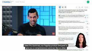 🔥 Tammy AI How to Make a YouTube Video Summary [upl. by Anaerdna763]