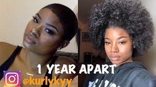 How I grew my hair in 1 year after I shaved it  Kyylarenee [upl. by Enitsed]