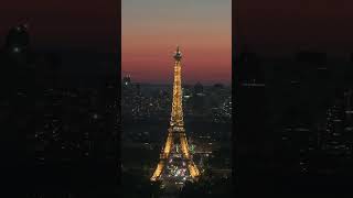 La tour Eiffel et les anneaux Olympiques vu depuis la tour Montparnasse  paris jo2024 paris2024 [upl. by Lucrece]