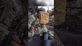 Russian soldier handing a piece of “butter”… militaryshorts military [upl. by Burlie]