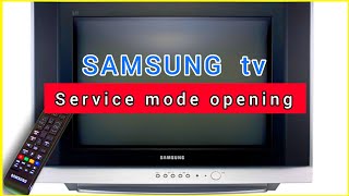 Samsung CRT tv service mode  service menu opening  code [upl. by Hugibert]