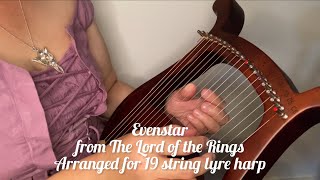 Evenstar from The Lord of the Rings for 19 string lyre harp  Zani 19 sting lyre harp [upl. by Merrel876]