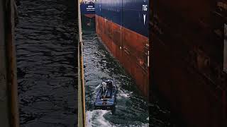 Working tugboat on duty ship maritime shipping marine vessel sea floating seaman boat [upl. by Suckow]