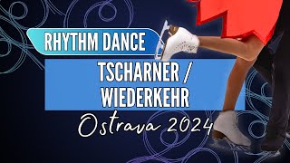 Seraina TSCHARNER  Laurin WIEDERKEHR SUI  Junior Ice Dance Rhythm Dance  Ostrava 2024 [upl. by Lonyer]