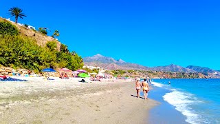 A walk in Nerja  Playa de Burriana shoreline  Nerja  Axarquía  Málaga  Spain Ep40 [upl. by Zsuedat121]