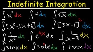 Indefinite Integral  Basic Integration Rules Problems Formulas Trig Functions Calculus [upl. by Chas]