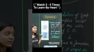 quot DIPLOTENE quot is fourth stage Of ProphaseI  With QuickShot Biology  Poonam Maam neetshorts [upl. by New277]