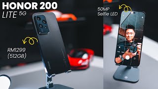 HONOR 200 Lite 5G A Solid Midranger for Just RM1299  512GB 108MP  50MP AI Features etc [upl. by Kassey490]