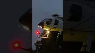 MD500E helicopter take off at night [upl. by Campbell]